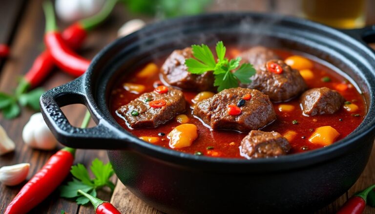 découvrez la recette explosive de la sauce piquante dinzelle au bœuf, une alerte chaud qui réveillera vos papilles avec un goût intense et savoureux.