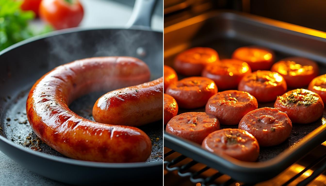 découvrez comment cuire parfaitement la saucisse de toulouse en seulement 10 minutes, que ce soit à la poêle ou au four, grâce à nos conseils simples et efficaces.