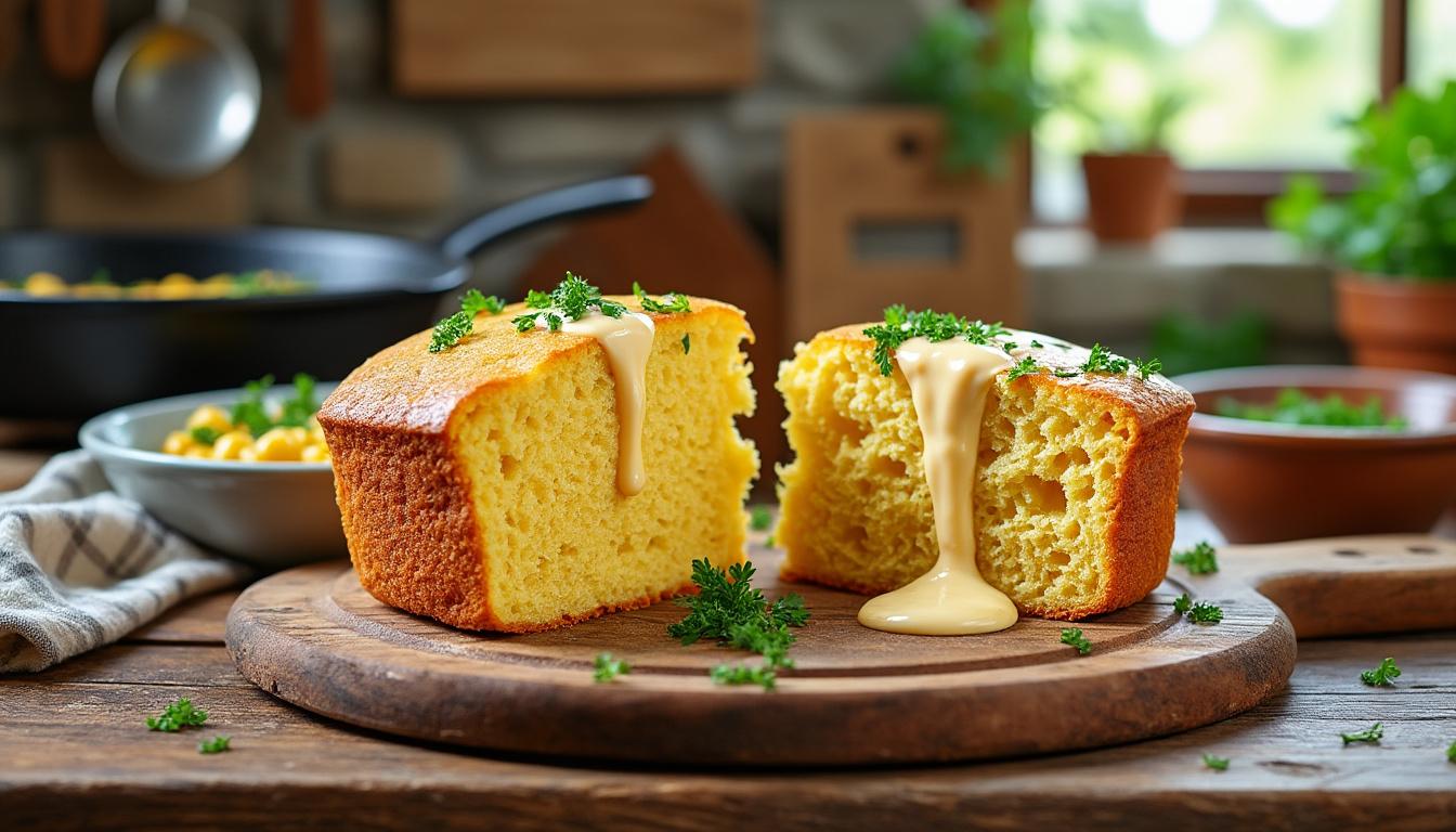 découvrez la recette rustique et moelleuse du pain de maïs sans gluten, parfaite pour un pain savoureux et sain. facile à préparer, idéal pour tous les goûts.