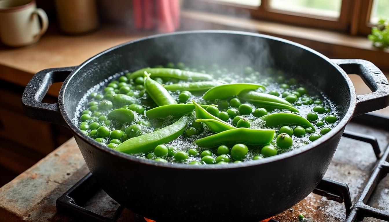 découvrez comment cuire parfaitement vos petits pois et haricots verts en évitant l'erreur fréquente qui altère leur saveur délicate. astuces et conseils pour une cuisson idéale.