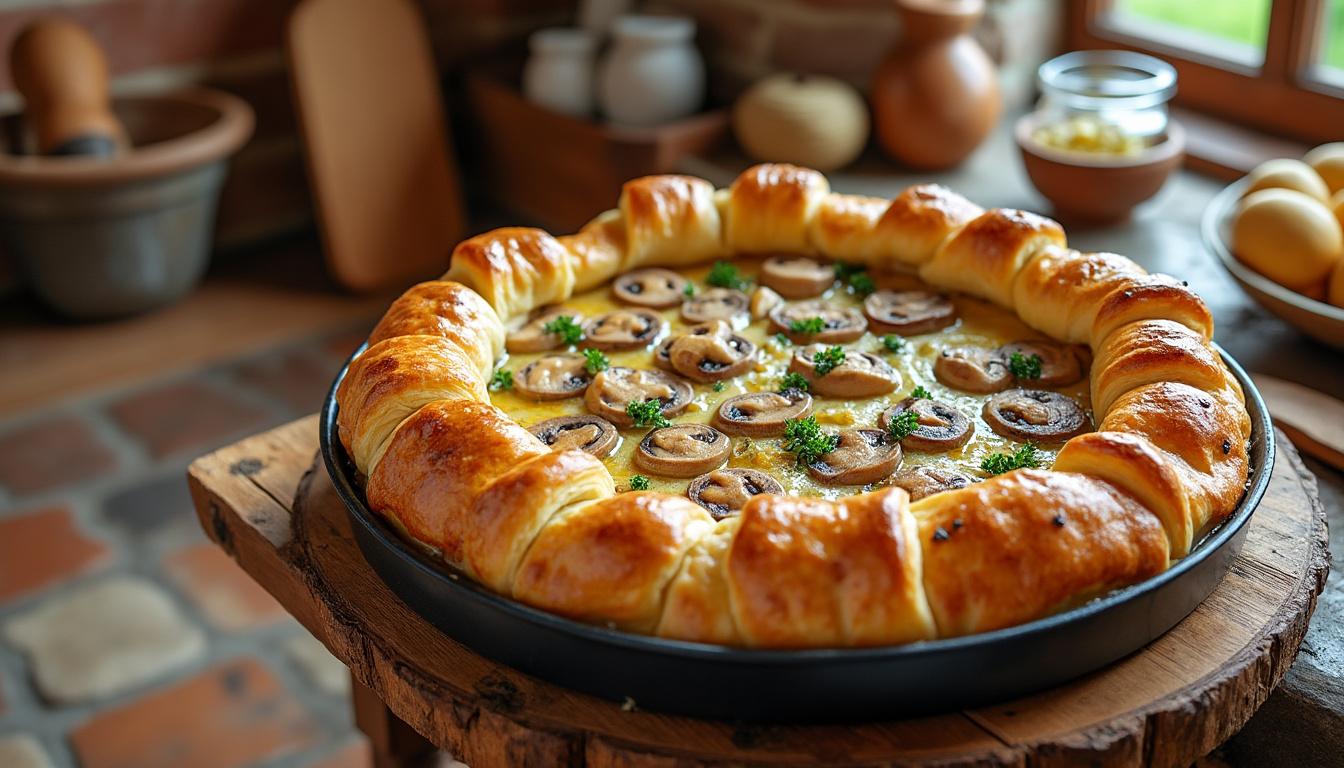 découvrez la recette facile de la bouchée à la reine aux champignons, un classique réconfortant qui réchauffe les cœurs. parfaite pour un repas savoureux et convivial.