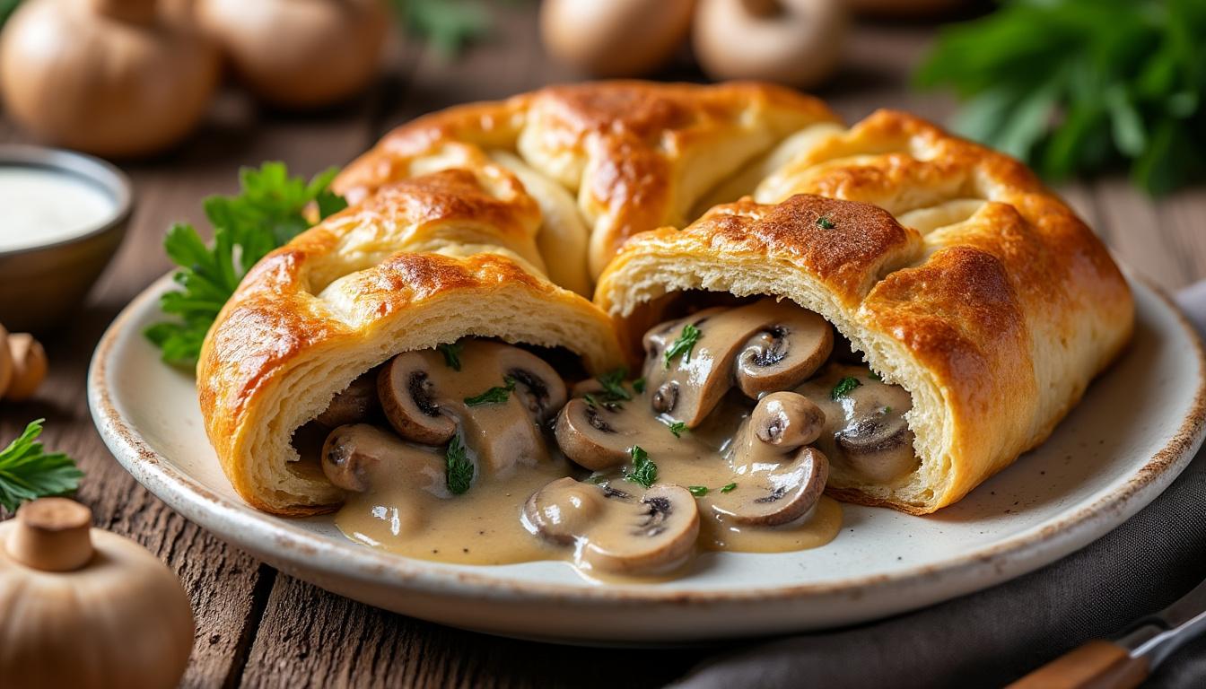 découvrez la recette facile de la bouchée à la reine aux champignons, un classique chaleureux et réconfortant qui fera fondre les gourmands.